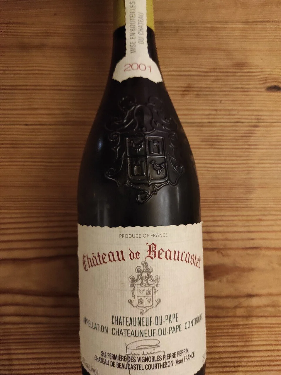Château de Beaucastel 2001 blanc, Famille Perrin — Wine Vein